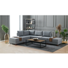 Atelier Del Sofa Ugaona sofa Fli Ugaona sofa levo - siva