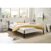 Livetastic FUTONSKA POSTELJA 140 cm x 200 cm , kovina, leseni material bela