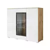 P & B Visoka Komoda Vera 120, Bela, Barva Hrasta