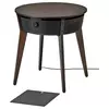 STARKVIND Sto s prečišćivačem vazduha, dodatni filter za gas bajcovani hrastov furnir/tamnosmeđa