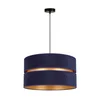 Duolla - Luster na sajli DUO 1xE27/15W/230V, prečnik 40 cm, plava/zlatna