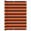vidaXL Balkonsko platno oranžno in rjavo 120x400 cm oksford blago