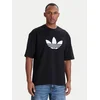 ADIDAS ORIGINALS Majica Adicolor Trefoil črna / bela