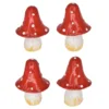 Rayher. Gobice, rdeča mušnica 3.8cm, set 4