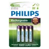 Philips R03B4RTU10/10 - 4 kom Punjive AAA baterije NiMH/1,2V/1000 mAh