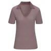 VIVANCE Majica temno rjava/naravno bela