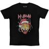 Def Leppard Majica Holiday Leppard Unisex Black L