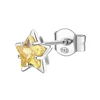 Brosway Srebrn enojni uhan Star Fancy Energy Yellow FEY84