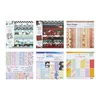 VEVOR Papir za scrapbooking 72 listov 152 mm mešani posebni vzorci živih barv
