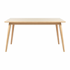 Raztegljiva jedilna miza z mizno ploščo v hrastovem dekorju 150x90 cm Barrali – Unique Furniture