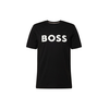 Bombažna kratka majica BOSS črna barva
