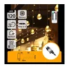 Aigostar - LED spoljašnji božićni lanac 120xLED/6W/230V/8 funkcija 3x0,6m IP44 topla bela+daljinski upravljač