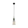 Luster na sajli SOPHIA 1xE14/10W/230V crna/zelena/dimljeno bež