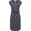 Ragwear Obleka Lilithe Ikat temno modra/roza