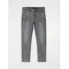 Sinsay - Slim fit farmerke s efektom pranja - sivo