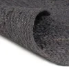 Vidaxl Preproga iz jute okrogla ročno delo 240 cm temno siva