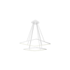 LED luster na sajli NIX LED/50W/230V bela