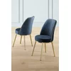 HANAH HOME Set 6 stolica Pefa Anthracite Gold