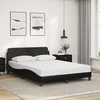 Okvir za krevet Dover Crni 135x190 cm Implicitna koža