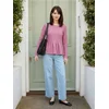 Sinsay - Bluza sa ukrasnim volanima - roze