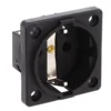 shumee P-nova+ črna 16A 2P+Z šuko vtičnica 10584-0s