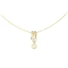 Guess Modna pozlačena ogrlica Tiny Pearly JUBN05523JWYGT/U