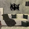 Wallity Zidna dekoracija Titanic Jazz, 52,5 x 43,5, Crna