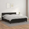 Krevet s oprugama i madracem crni 180 x 200 cm od umjetne kože