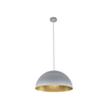 Luster na sajli SFERA 1xE27/60W/230V prečnik 35 cm siva/zlatna