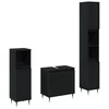 Set namještaja za kupaonicu 3 pcs Crni hrast 30 x 30 x 190 cm