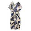 VERO MODA Obleka VMVINA temno modra/črna/volneno bela