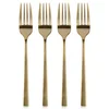 shumee 4x Zlate desertne vilice Desert Cakes Majhne vilice Set vilic