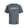 JACK & JONES Majica JJTOM svetlo modra/siva/oranžna/bela