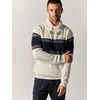 KOROSHI Pulover mornarska/progasto modra/off-bela