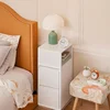 Songmics Komplet nočnih omaric 2 kosa 30x25x65 cm bela