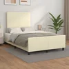 Okvir za krevet s uzglavljem krem 120x200 cm od umjetne kože