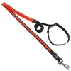 Pes Fantasy USB LED najlonski tekaški povodec oranžne barve 2,5x180-250cm