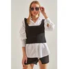 Bianco Lucci Womens Strapless Knitwear Blouse