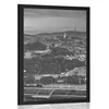 Plakat večer v Bratislavi v črnobeli varianti - 60x90 silver