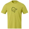 Norrona /29 bombažna majica viking, golden lime (M)