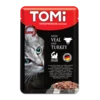 TOMI Vlažna hrana za mačka, Teletina, Ćuretina, 100g
