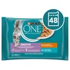 Purina ONE SENSITIVE mokra hrana za odrasle mačke, s piščancem ali tuno, 48x85g