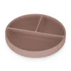 PETITE&MARS Silikonski okrugli tanjur s odjeljcima i vakuumom 6 m+ Take&Match, Velvet Latte
