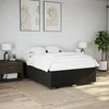 Okvir za krevet bez madraca crni 140 x 190 cm od tkanine