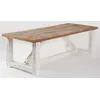 Casa Padrino country style dining table natural/white - Various Sizes - Rectangular rustic solid wood kitchen table - Country style dining room furniture - Rustic dining room furniture