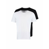 Trendyol Black and White Basic Slim Fit 100% Cotton 2-Pack Short Sleeve T-Shirt