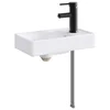 Umivaonik za kupaonicu Mat Crna 40,5 x 22,5 x 11,5 cm Metal