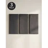 Sinsay - Pravougaoni tapacirani paneli 3 pack - tamno siva