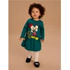 Sinsay - Haljina sa peplumom Mickey Mouse - plavozeleno