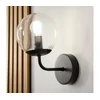 Brilagi - Zidna lampa MALIVA 1xE14/15W/230V crna/prozirna